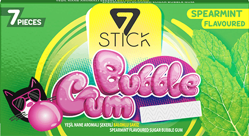 7 Stick Bubble Gum Spearmint